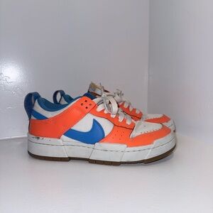 Nike Orange and Blue Women's Sneakers